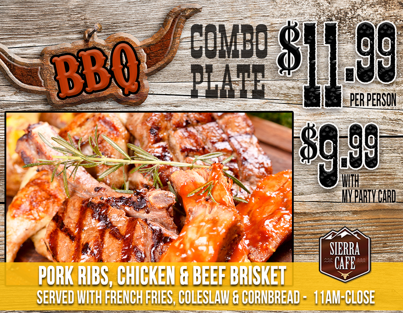 BBQ COMBO PLATE Gold Ranch Casino & RV Resort